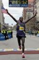 Bored Kenyan wins Boston Marathon